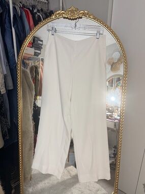 Vince Camuto Cream Wide-Leg Trousers